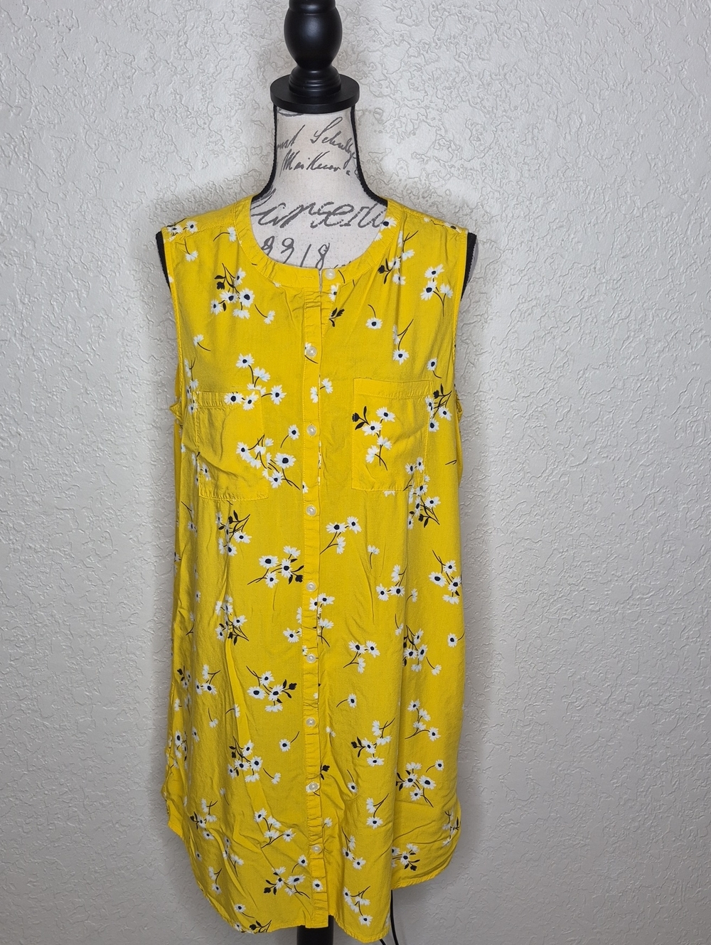 Gap Floral Sleeveless Dress With Pockets Size XL